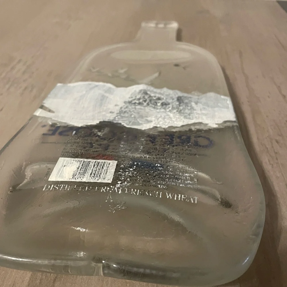 Rare Designed Grey Goose Vodka  Bottle Wall Mount bar decor glass alcohol